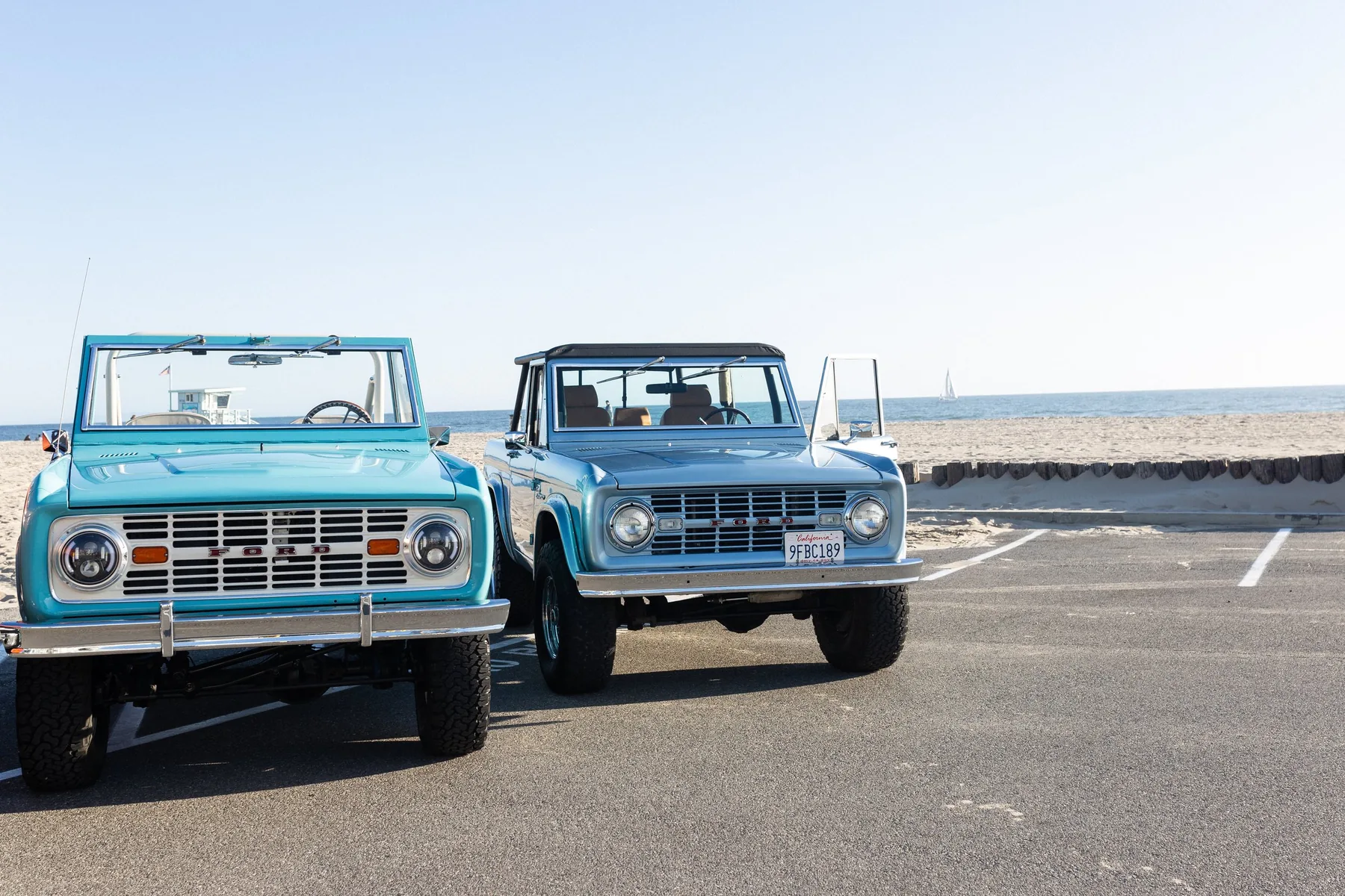 Sweet Caroline — Brittany Blue Bronco in a courtyard