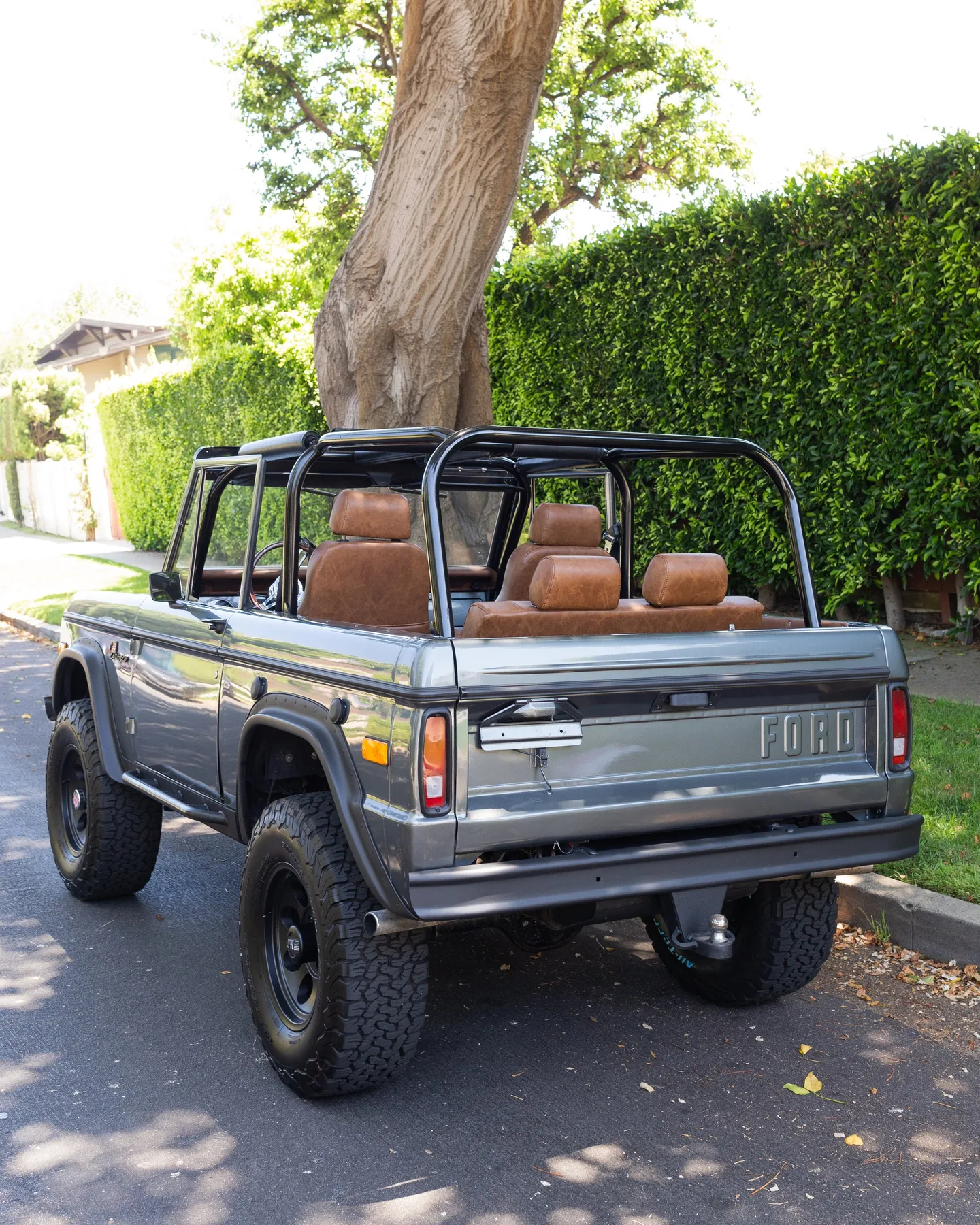 Early Bronco in the Venice Broncos shop for service
